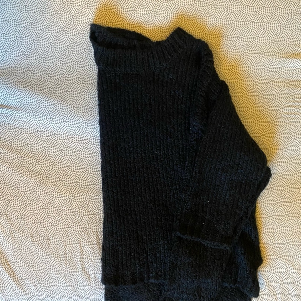 Black knit sweater